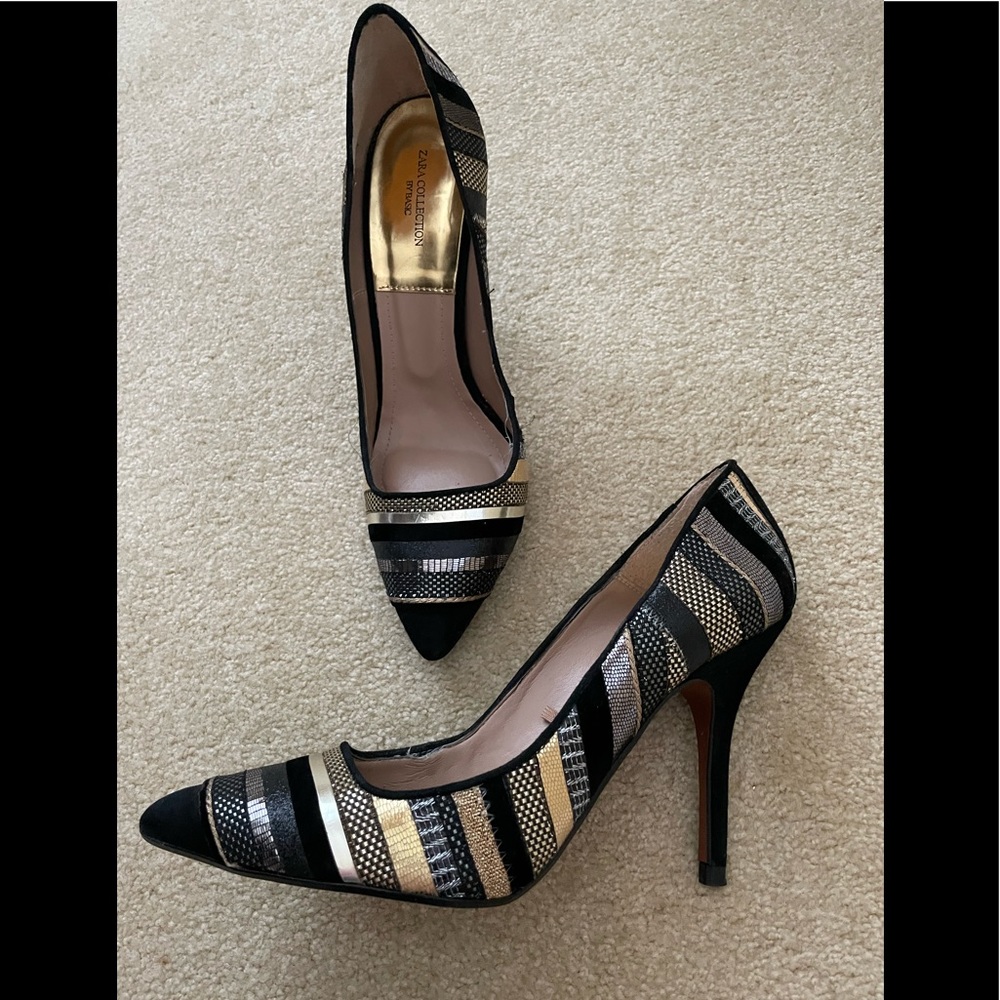 Zara heeled pumps